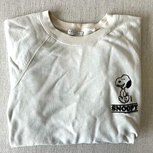 Sandro men sweatshirt white size medium